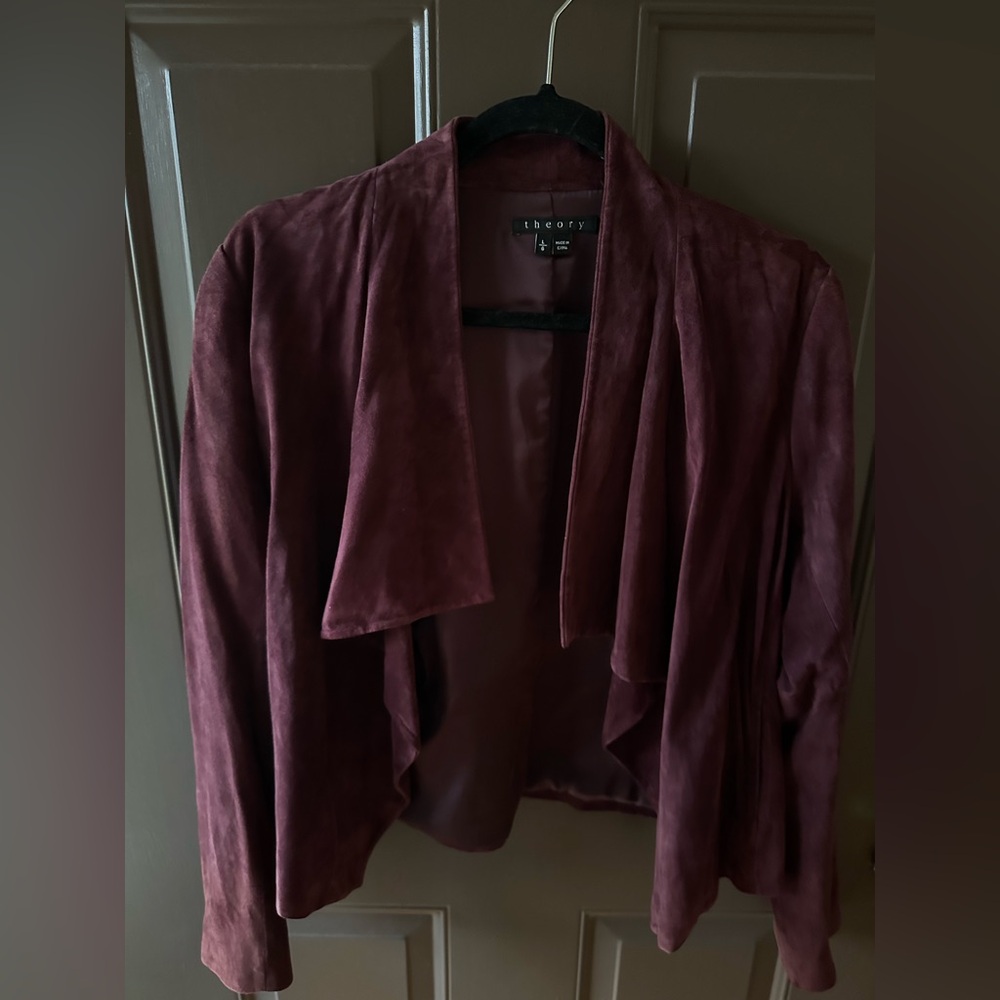 Theory Women's Deep Burgundy Blazer